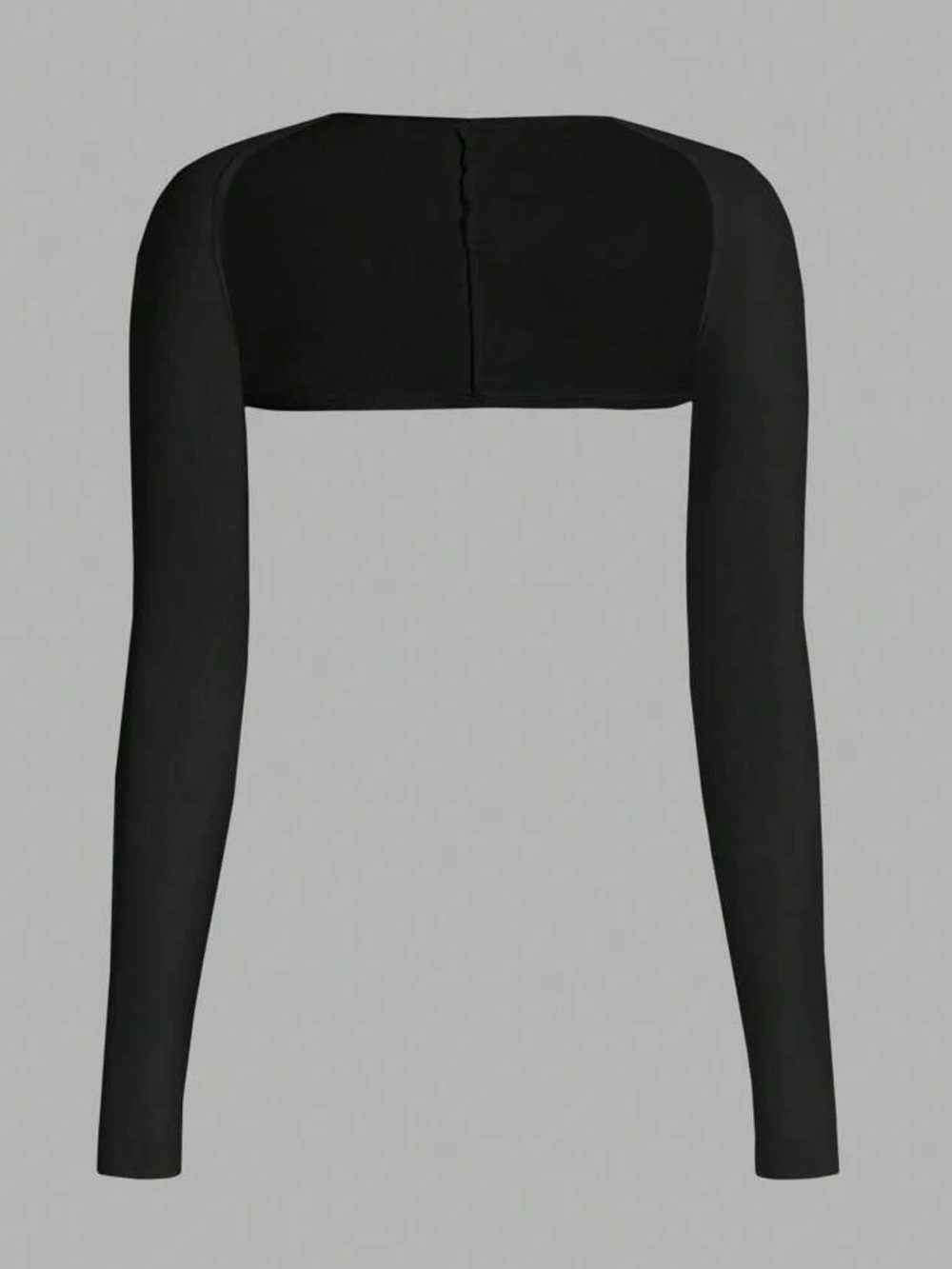 Black Long Sleeve Bolero Shrug Top - Women